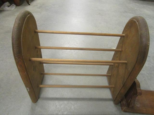 Two Wood Tabletop Bookshelves