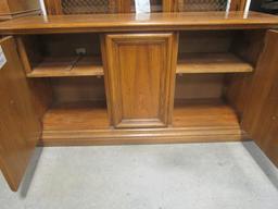 Two Piece Lighted China Cabinet