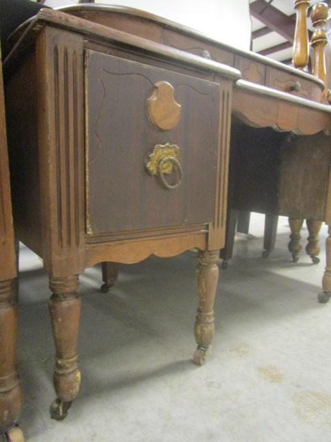 Antique Vanity with Mirror