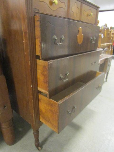 Antique Four Drawer Chest on Casters