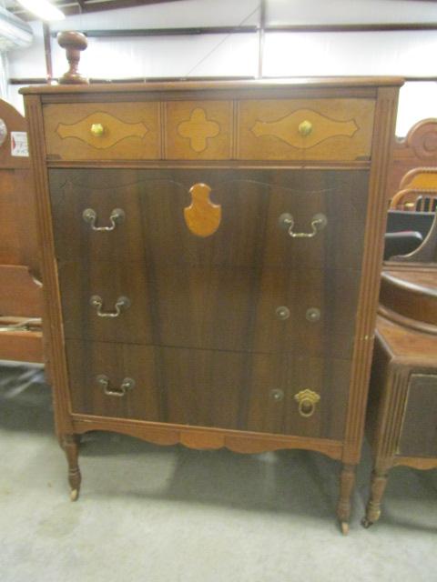 Antique Four Drawer Chest on Casters