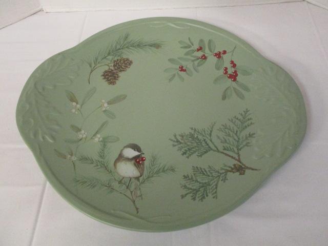 Portfolio by Pfaltzgraff Winterwood Pattern Handled Tray