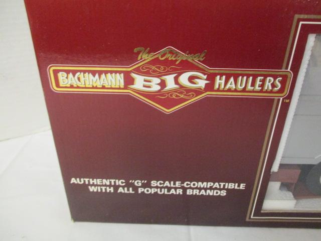 The Original Bachmann Big Haulers G Scale Flat Car with Closed Trailer