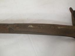 Antique Mining Shovel with Wood Handle