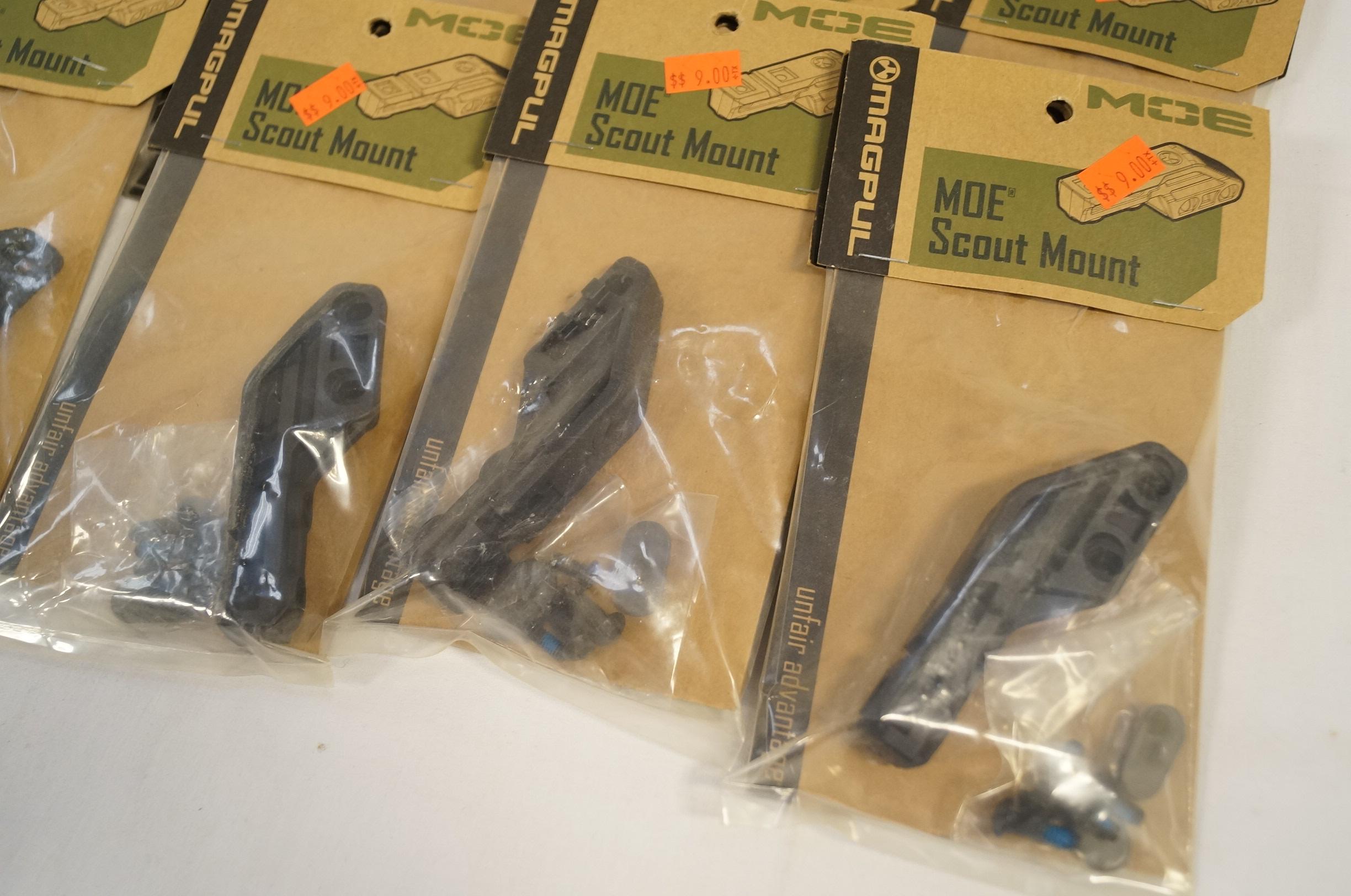 8 Magpul MOE Scout Mount - All Black - (6)Left, (2)Right