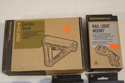 Magpul MOE Carbine Stock, Rail Light Mount, Maglink, AFG, & AFG-2