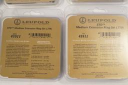 6 Sets of Leupold 30mm Medium & Low Scope Rings