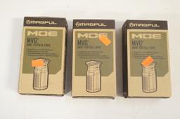 3 Magpul MVG - MOE Vertical Grip - (2)BLK & (1)FOL