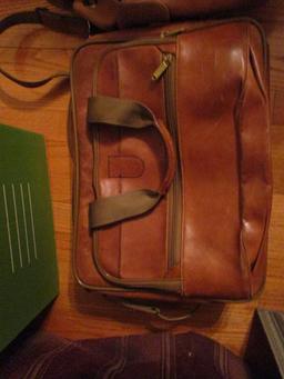Leather Hartmann Laptop Carry Bag with Notebook cover and Wallet, Ellington Backpack,