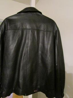 Consensus Outerwear Black Leather Men's Jacket