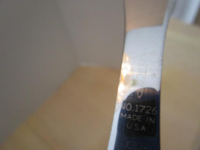 Cutco No. 1768 Spatula Spreader Knife, No. 1726 Turning Fork and No. 1724 Slicer Knife