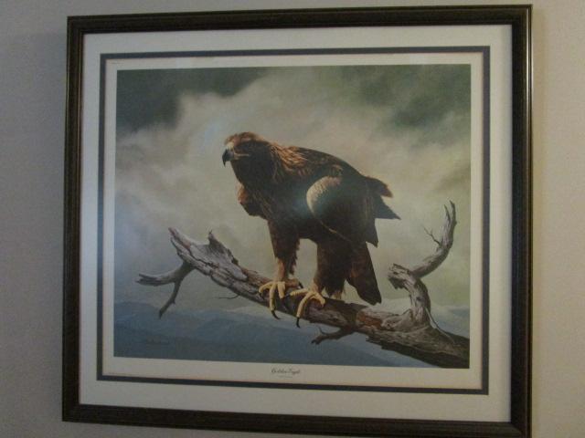 Signed/Framed "Golden Eagle" Print by Charles Frair