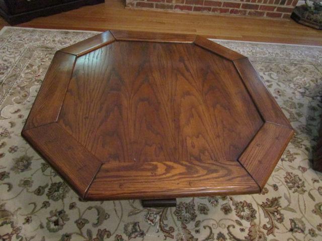 Octagonal Wood Coffee Table