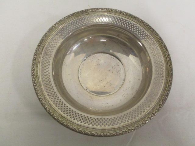 Fisher Sterling Silver Lattice Edge Bowl