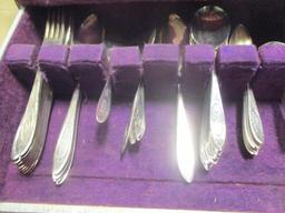 77 Pieces of Community Silverplated Flatware in Associated Silver Co.