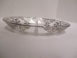 Silver Over Divided Dish and Plate