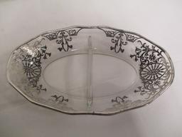 Silver Over Divided Dish and Plate