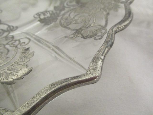 Silver Over Divided Dish and Plate