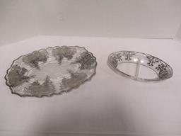 Silver Over Divided Dish and Plate