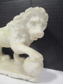 Alabaster Lion Statue