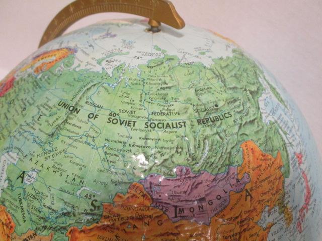 Vintage 12" Reploge World Nation Series Globe