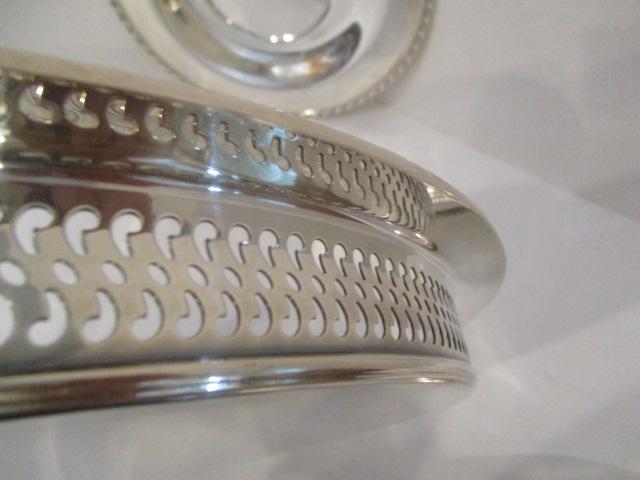 Five Silverplated Trays