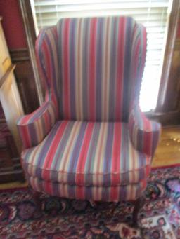 Baker Furniture Upholstered Wing Back Chair