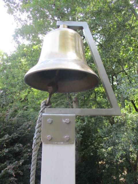 Brass "USN" Bell with Aluminum Mounting Bracket