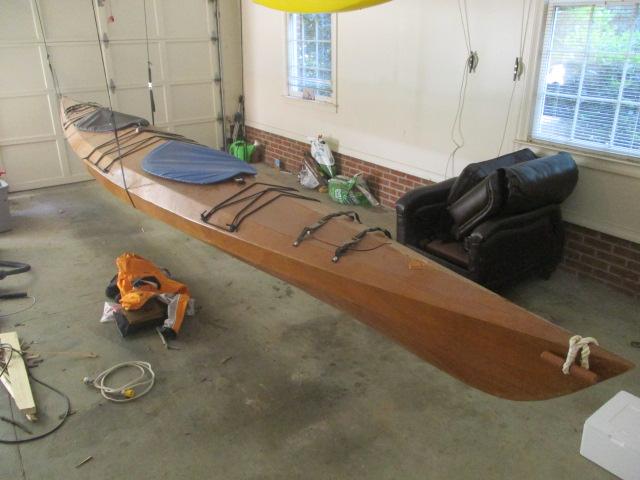 2 Person Custom Built Wood 20' Kayak with Sealine Smart Track Control System