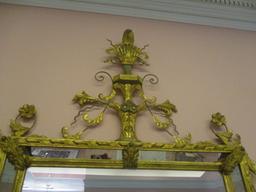 Elaborate Gold Framed Beveled Mirror