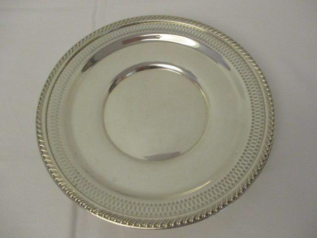 Preisener Sterling Silver Lattice Edge Dish