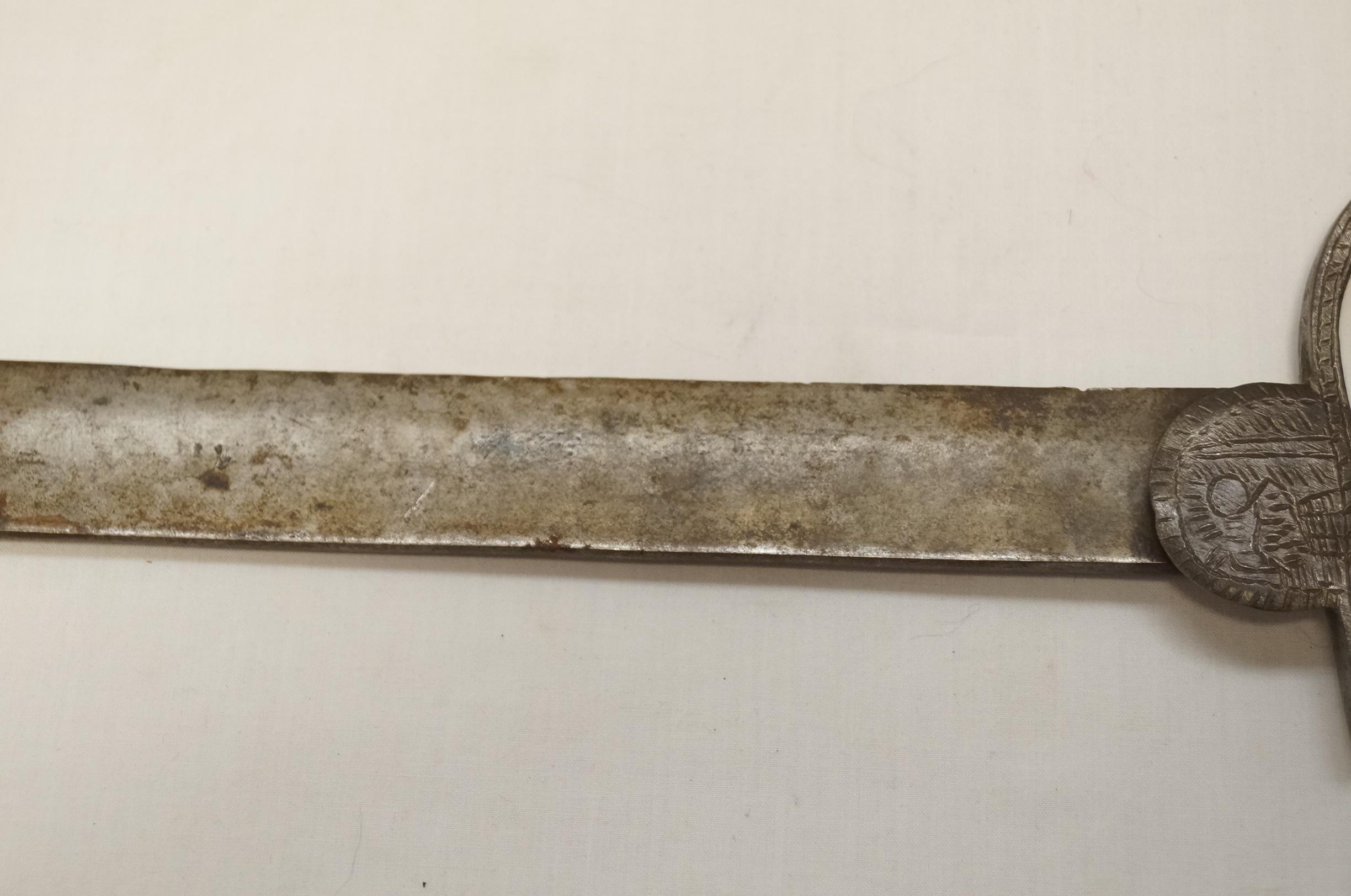 Rare 19th Century Indian Made Baker Rifle Sword Bayonet