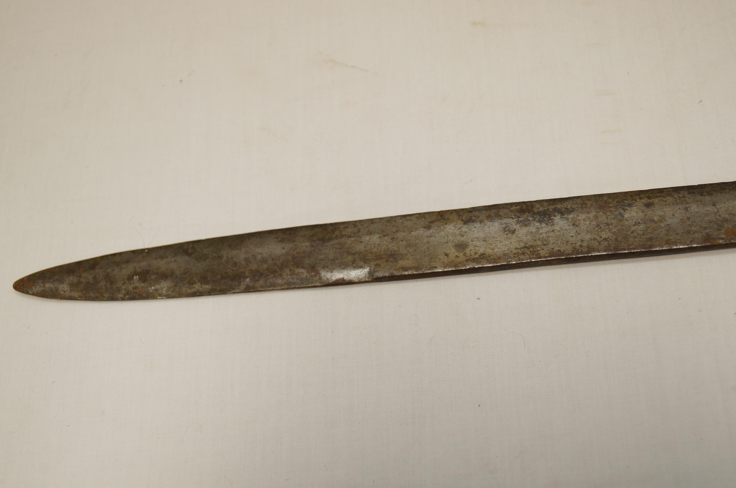 Rare 19th Century Indian Made Baker Rifle Sword Bayonet