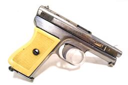 Mauser 1910/14 .25 ACP Nickel Plated Pistol