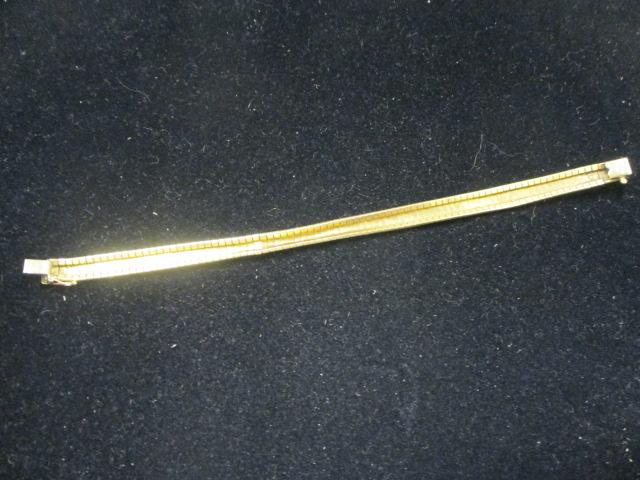 14k Gold 7 1/4" Aurafin Omega Bracelet