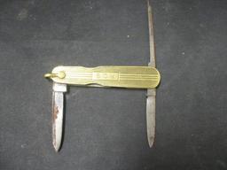 14k Gold Pocketknife- Engraved RCG