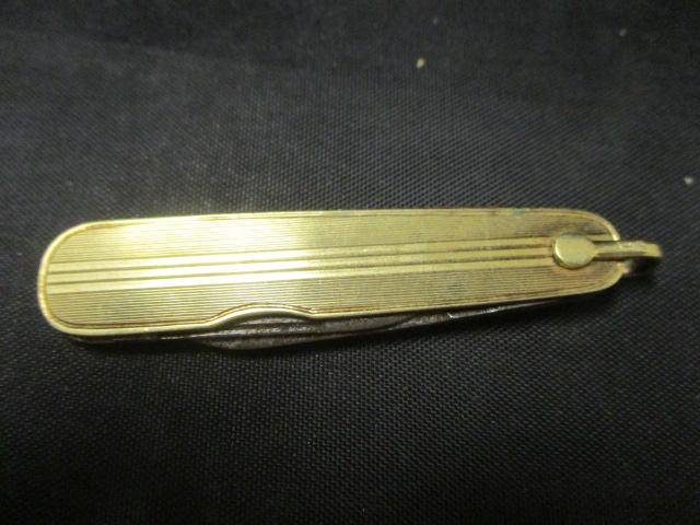 14k Gold Pocketknife- Engraved RCG