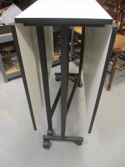 Metal Frame Gateleg Table with Laminate Top
