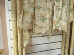 Vintage Wicker Folding Screen Panels