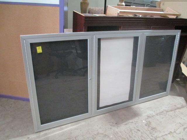 3 Door Locking Wall Display Case (no key)