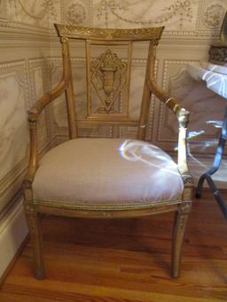 Italian Carved Occasional Chair Early 1900's