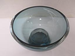 Marquis by Waterford Green Glass Pedestal Base Bowl