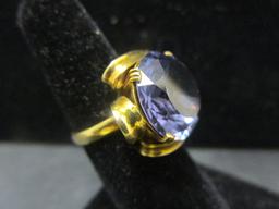 14k Gold Amethyst Ring- Size 6.5