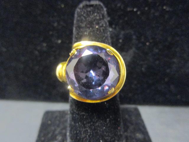 14k Gold Amethyst Ring- Size 6.5