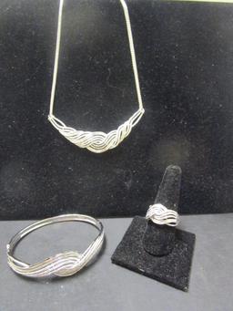 Necklace, Bracelet & Ring Set