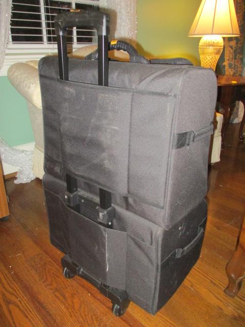 Bernina Wheeled Caddy/Cart with Two Bernina Sewing Machine Canvas Bags