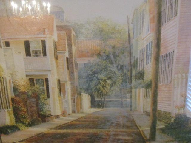 Framed and Matted "Lower Church Street" Signed and Numbered Print by Douglas Grier
