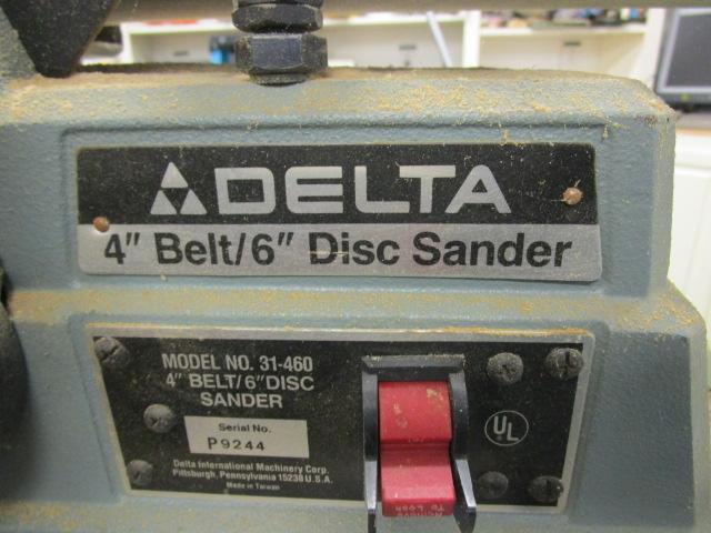 Delta 4" Belt/6" Disc 1/3 HP Sander on Stand