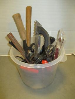 Bucket of Misc. Hand Tools