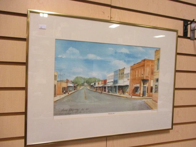 "Liberty, SC" Main Street Signed and Numbered Print by Oscar Velasquez